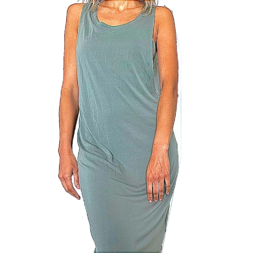 NEW Donna Karan Charcoal Backless Dress